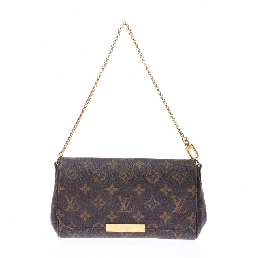 【お歳暮】LOUIS VUITTON ルイヴィトン モノグラム フェイボリットPM 2WAYバッグ ブラウン M40717 レディース ショルダーバッグ ABランク 中古 _画像1