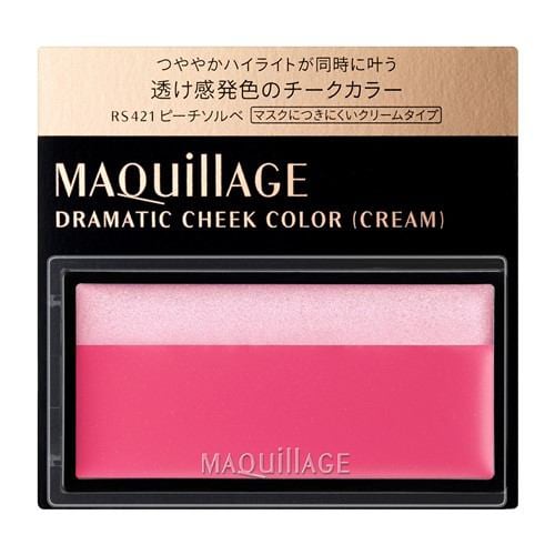 資生堂（SHISEIDO） マキアージュ ドラマティックチークカラー (クリーム) RS421 ピーチソルベ ピーチソルベ (2g)