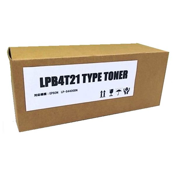 エプソン（EPSON）用 汎用トナー NB-LPB4T21 モノクロ （LPB4T21タイプ） 1個（直送品）