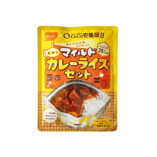 尾西食品 CoCo壱番屋監修 尾西のマイルドカレーライスセット1食 FCR7656