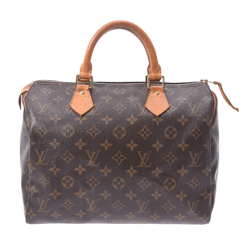 LOUIS VUITTON ルイヴィトン モノグラム スピーディ30 ブラウン M41526 レディース モノグラムキャンバス ハンドバッグ BCランク 中古 