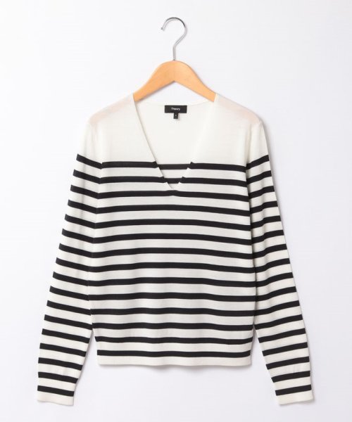 ニット　REGAL WOOL STRIPE VNECK