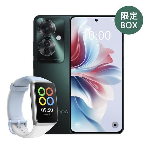 OPPO CPH2603-OBB215 GR OPPO Reno11 A限定BOX SIMフリースマートフォン ダークグリーン