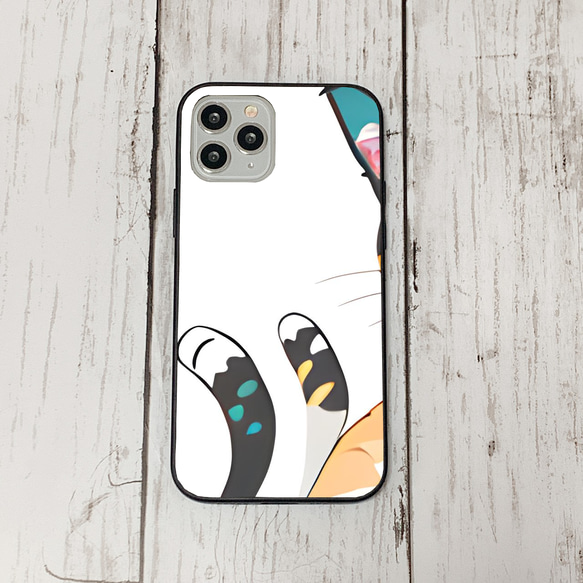 iphoneケース2-4-34 iphone 強化ガラス ねこ・猫・ネコ 箱1 かわいい アイフォン iface