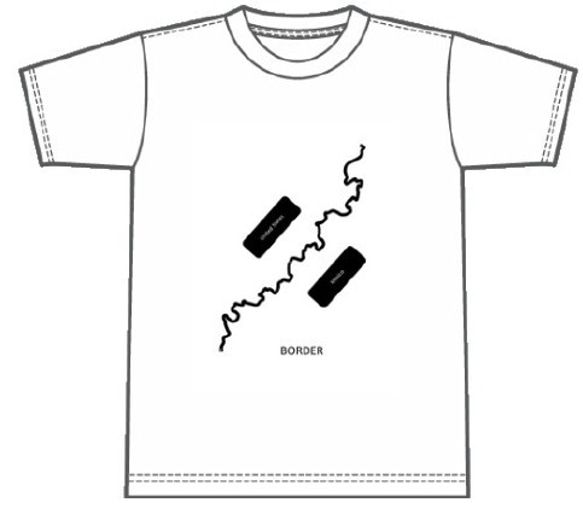 アメリカ・メキシコ国境Tシャツ