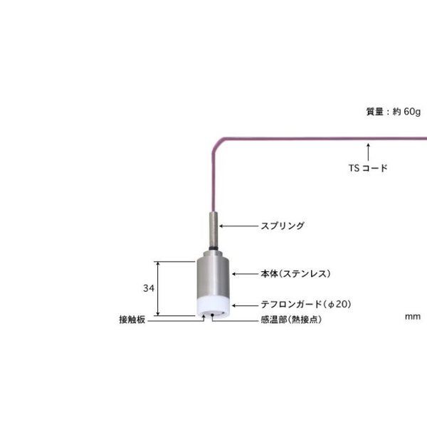 自重形温度センサ ー50~250°C タイプK ヘッドサイズ:タイプ11 【WEー11KーTS1ーASP】 WE-11K-TS1-ASP（直送品）