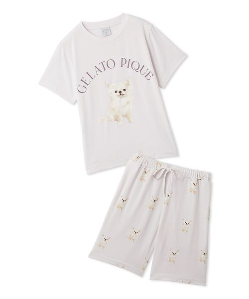 gelato pique Kids＆Baby/【JUNIOR】 DOG柄Tシャツ&ショートパンツセ･･･