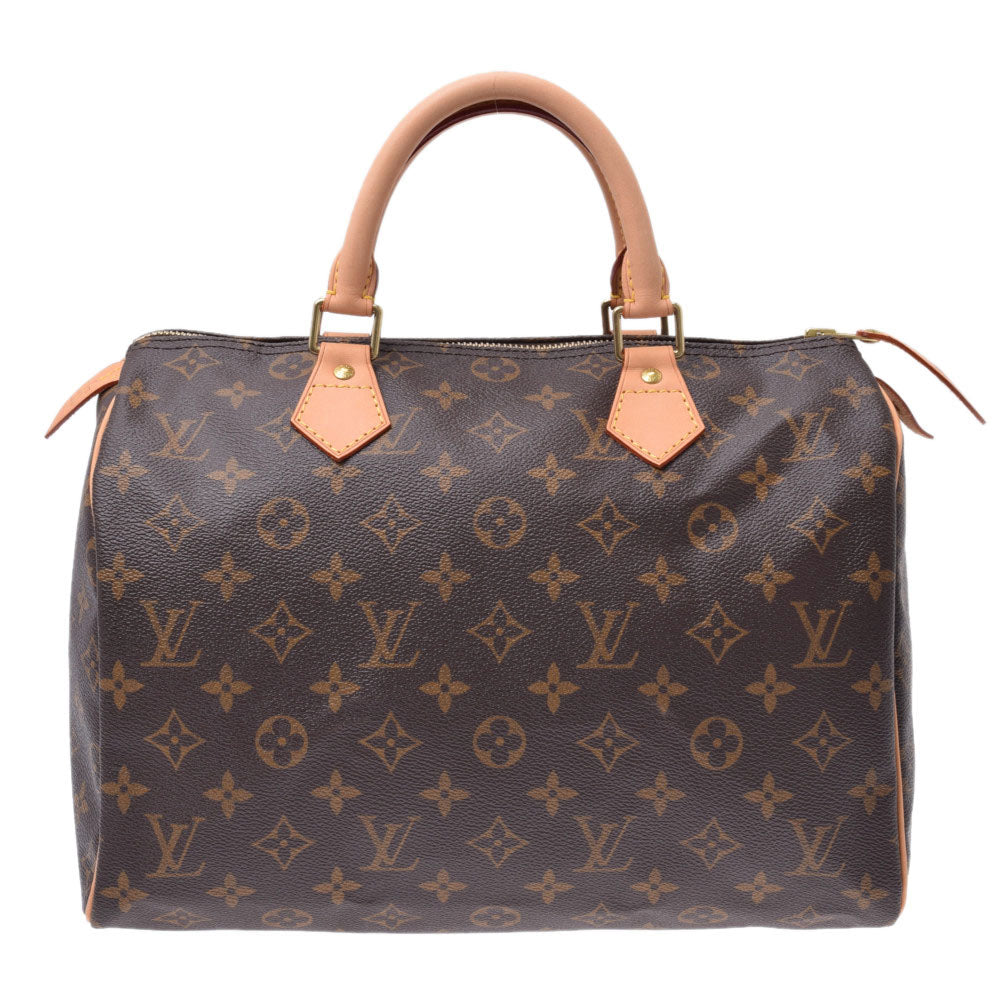 LOUIS VUITTON ルイヴィトン モノグラム スピーディ30 ブラウン M41526 レディース モノグラムキャンバス レザー ハンドバッグ Aランク 中古 