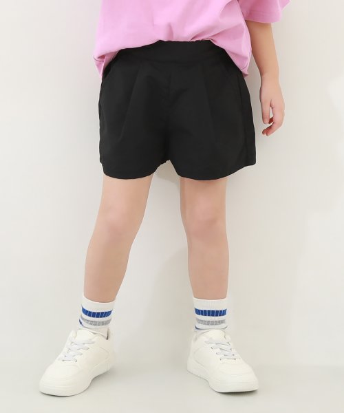 水はじく ナイロン タックショートパンツ(水陸両用) 子供服 キッズ 女の子 ボトムス ハーフパンツ ショートパンツ