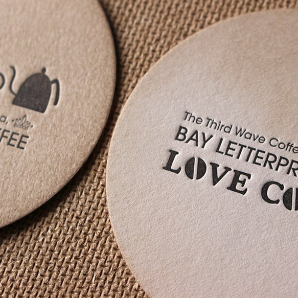 BAY LETTERPRESS COFFEEのコースター