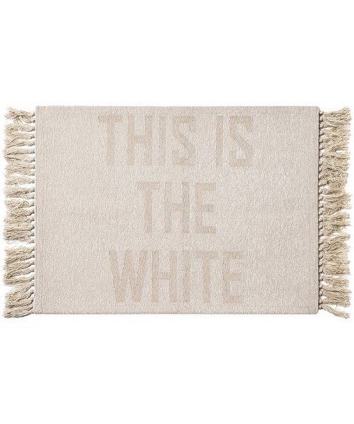 THIS IS THE W/B FRINGE RUG 50×70