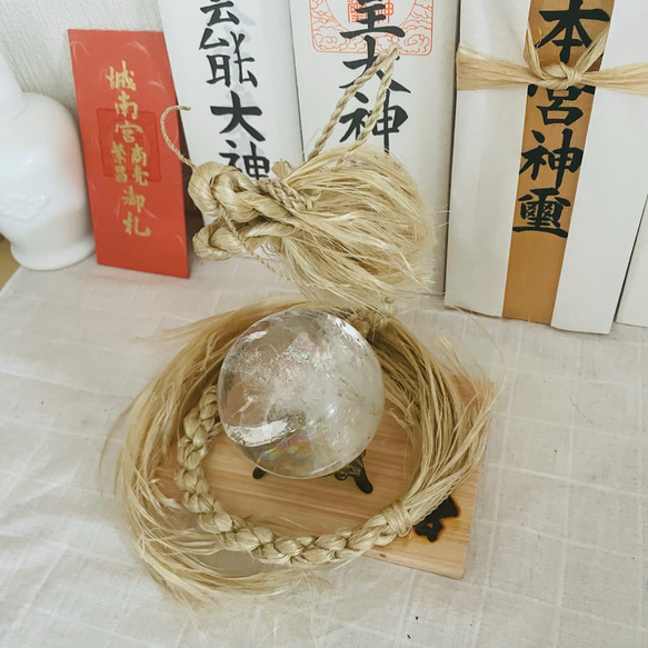 辰年 精麻 叶い 金龍 龍神 竹【送料無料】天然素材　伝統文化 麻 ヘンプ 正月飾り 浄化 しめ縄 しめ飾り 縁起物 龍