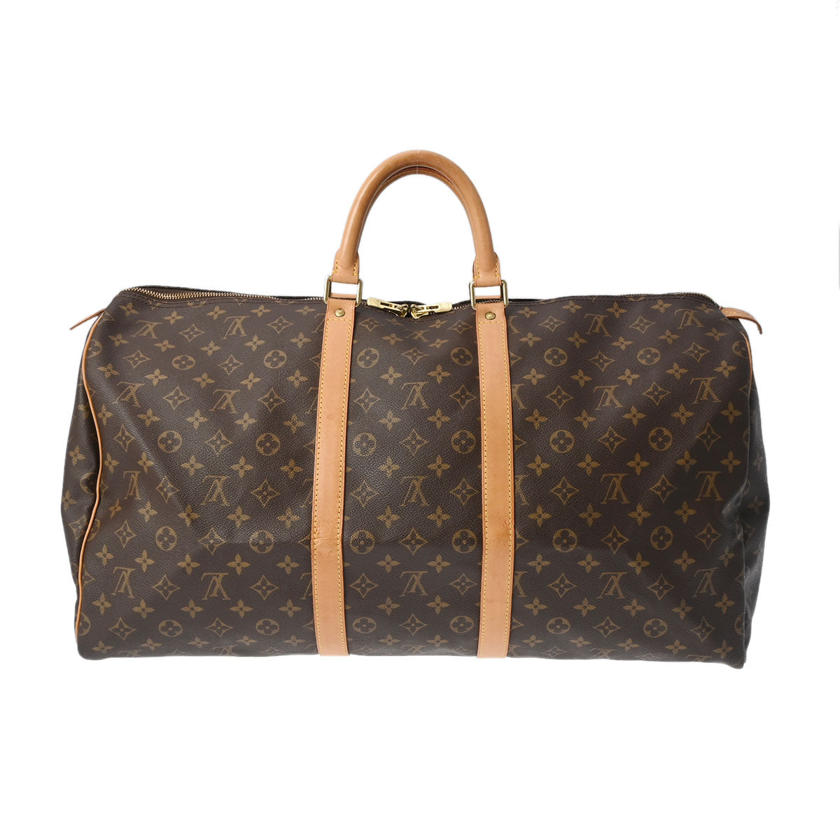 LOUIS VUITTON ルイヴィトン モノグラム キーポル 55 ブラウン M41424 ユニセックス モノグラムキャンバス ボストンバッグ ABランク 中古 