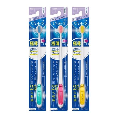 花王 Pure Oral(ピュオーラ) ハブラシ 薄型コンパクト やわらかめ