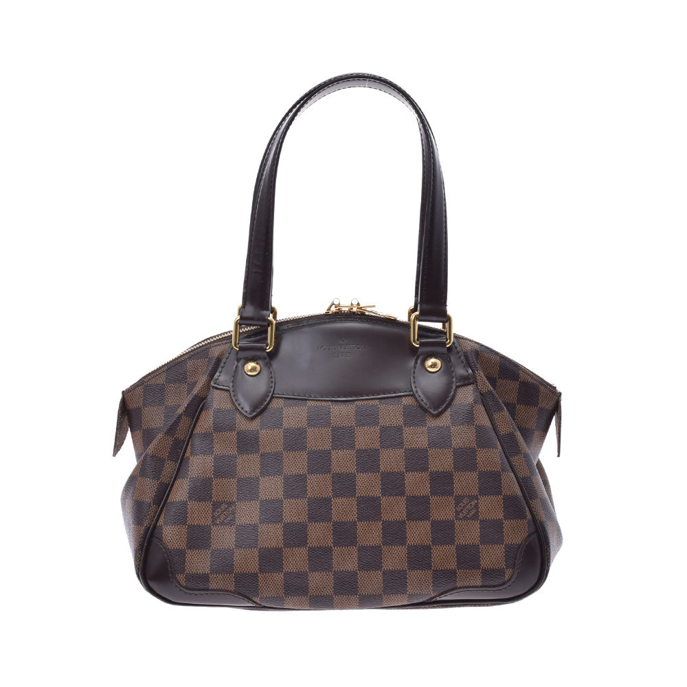 LOUIS VUITTON ルイヴィトン ダミエ ヴェローナ PM ブラウン N41117 レディース ダミエキャンバス ハンドバッグ Aランク 中古 