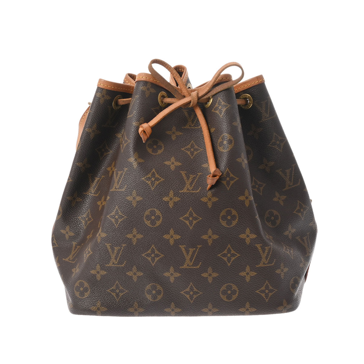 LOUIS VUITTON ルイヴィトン モノグラム プチノエ ブラウン M42226 レディース モノグラムキャンバス ショルダーバッグ Bランク 中古 