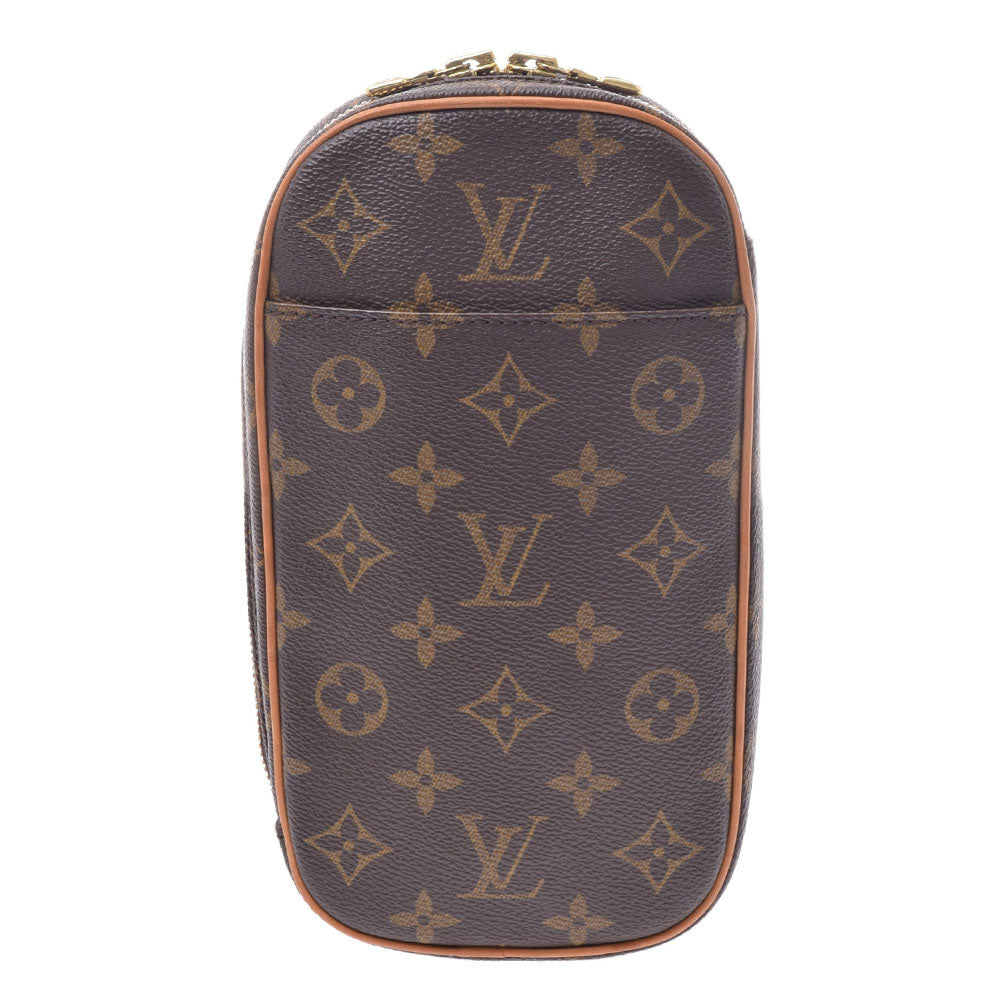 LOUIS VUITTON ルイヴィトン モノグラム ポシェットガンジュ ブラウン M51870 ユニセックス モノグラムキャンバス ボディバッグ ABランク 中古 