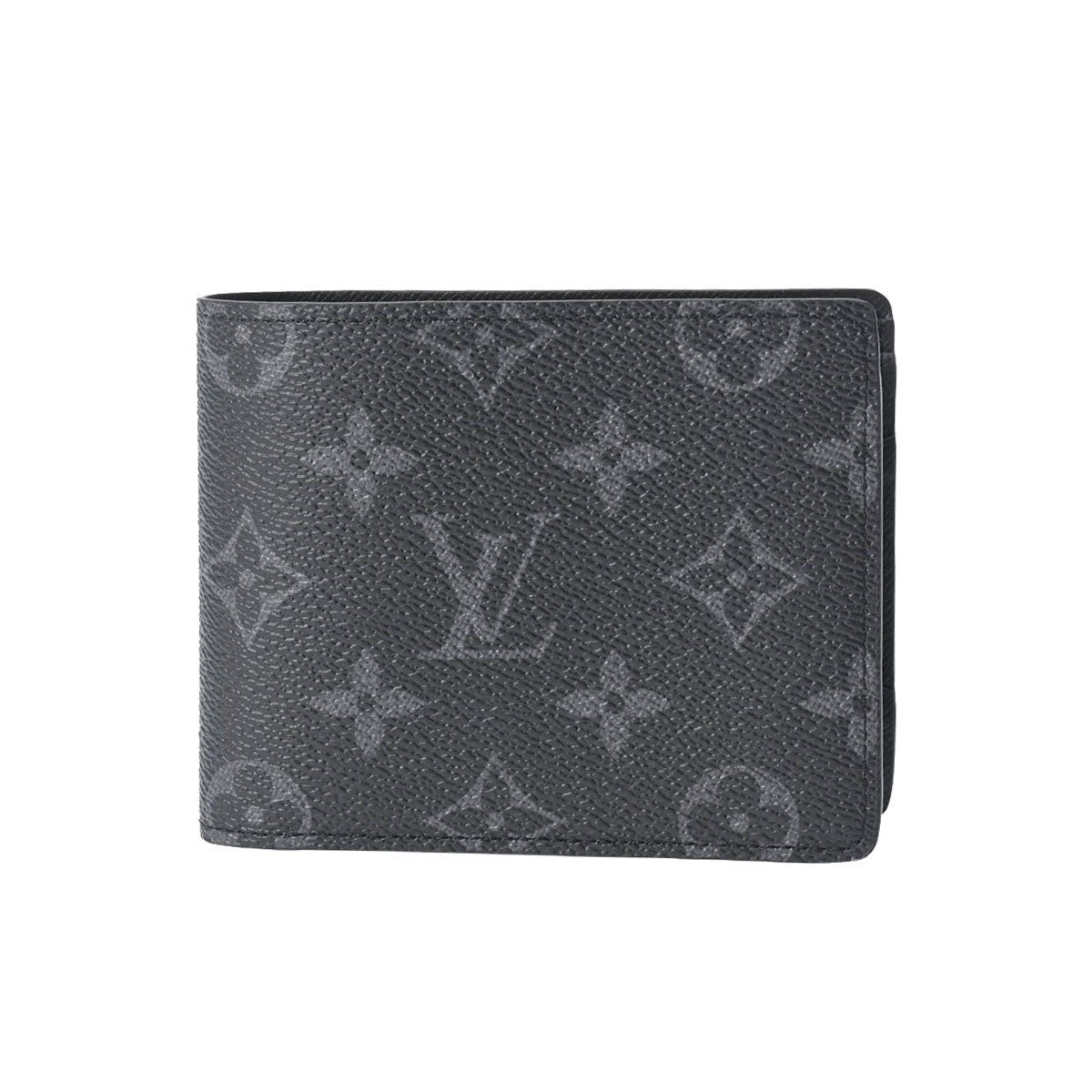 LOUIS VUITTON ルイヴィトン ポルトフォイユ ミュルティプル 黒/グレー M61695 メンズ モノグラムエクリプスキャンバス 二つ折り財布 新品 