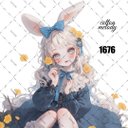 original sticker « no.1676 »     //     人物ステッカー オリジナルステッカー オリジナル人物ステッカー ステッカー cotton melody