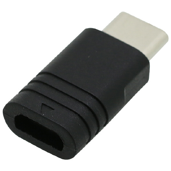 インプリンク Type-C/microUSB対応 変換コネクタ 3A ブラック ICCMC30BK