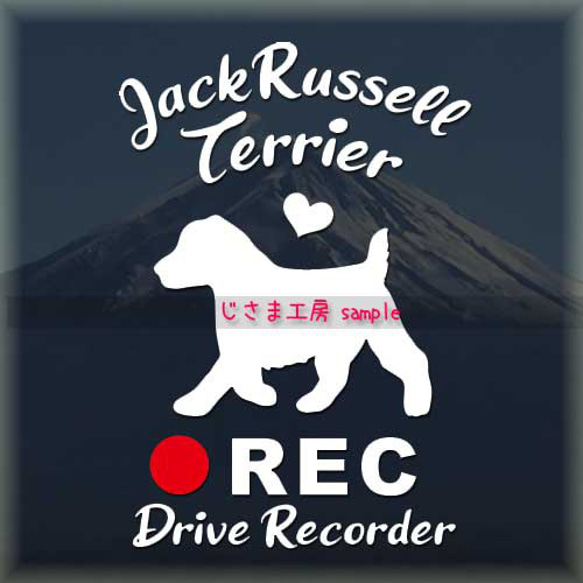 わんちゃんの可愛いドラレコステッカー!!『DRIVE　RECORDER』