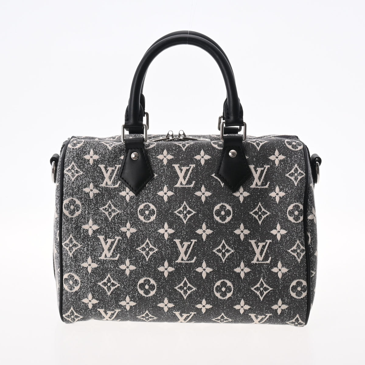 LOUIS VUITTON ルイヴィトン モノグラムデニム スピーディバンドリエール 25  グレー M21464 レディース モノグラムジャガードデニム ハンドバッグ 未使用 