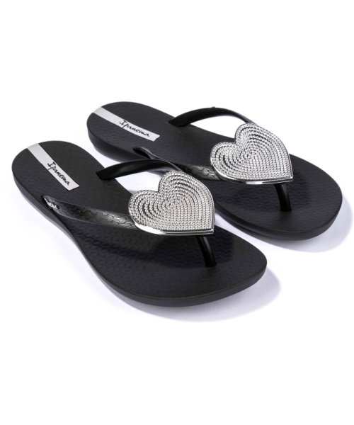 Ipanema イパネマ WOMENS THONG SANDALS MAXI FASHION II ブラック／シルバー SP82120