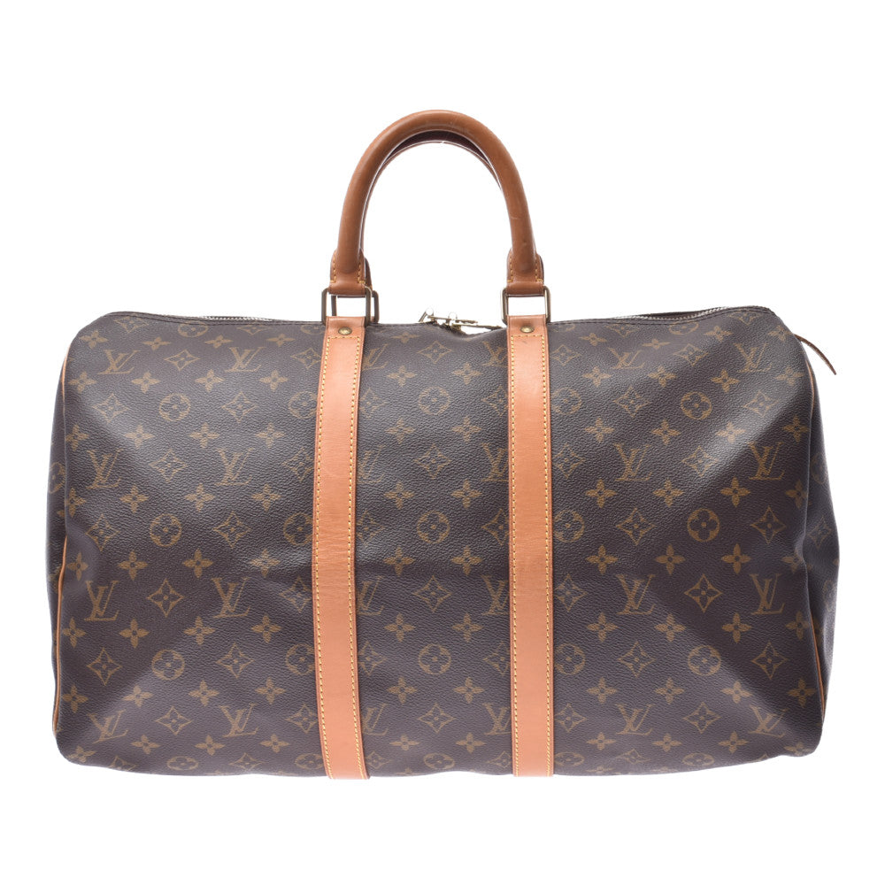 LOUIS VUITTON ルイヴィトン モノグラム キーポル45 ブラウン M41428 ユニセックス モノグラムキャンバス ボストンバッグ Bランク 中古 