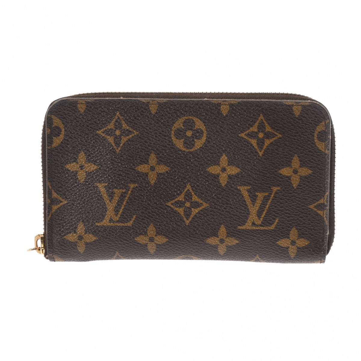 LOUIS VUITTON ルイヴィトン モノグラム ジッピーコンパクトウォレット ブラウン M61440 レディース モノグラムキャンバス 長財布 Bランク 中古 