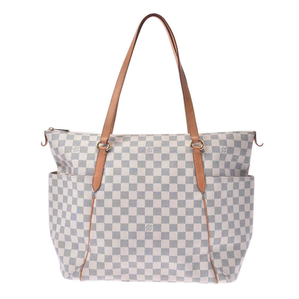 LOUIS VUITTON ルイヴィトン ダミエ アズール トータリー GM 白 N51263 ユニセックス ダミエアズールキャンバス トートバッグ Bランク 中古 