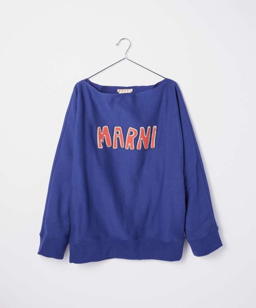 マルニ MARNI FLJE0130PY USCU55 トレーナー メンズ トップス 長袖 スウェット タクタイルレタリング ロゴ 裏起毛 カジュアル シンプル