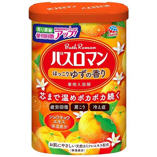 アース製薬 バスロマン ほっこりゆずの香り (600g) 【医薬部外品】