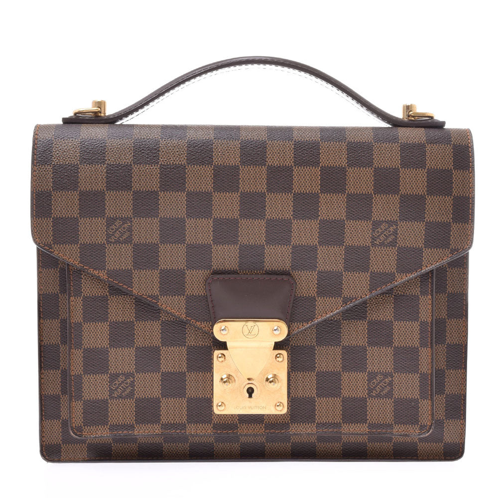 LOUIS VUITTON ルイヴィトン ダミエ モンソー SPオーダー ブラウン N48088 ユニセックス ダミエキャンバス 2WAYバッグ Bランク 中古 