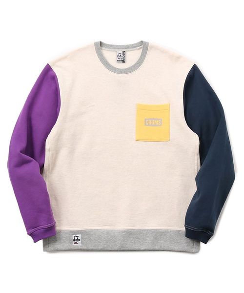 チャムス/CHUMS LOGO POCKET CREW TOP (チャムスロゴ ポケット クルート･･･