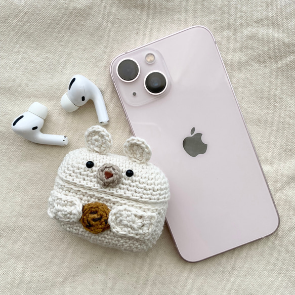 AirPods エアーポッズケース/だっこくま(チョコチップクッキー)