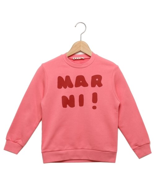 マルニ スウェット クルーネック スウェットシャツ キッズ ロゴ ピンク キッズ MARNI M00935M00NI IERIA 0M338