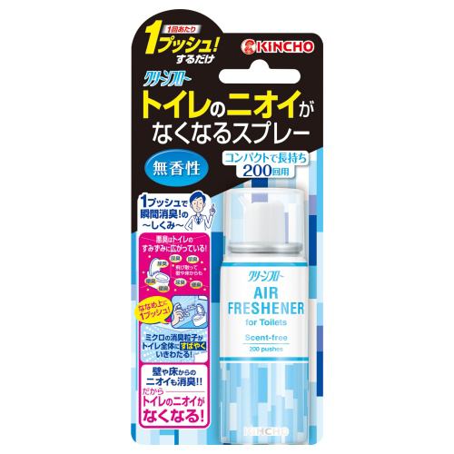 大日本除虫菊 クリーンフロー トイレのニオイがなくなるスプレー 200回用 無香性 45ml