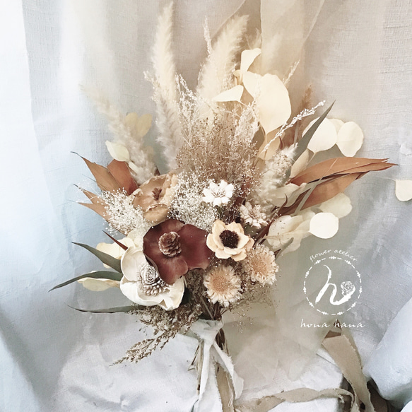 送料無料♡人気のブーケ❥人気お洒落bouquet受注制作❤︎dryflower Swag Bouquet❤︎