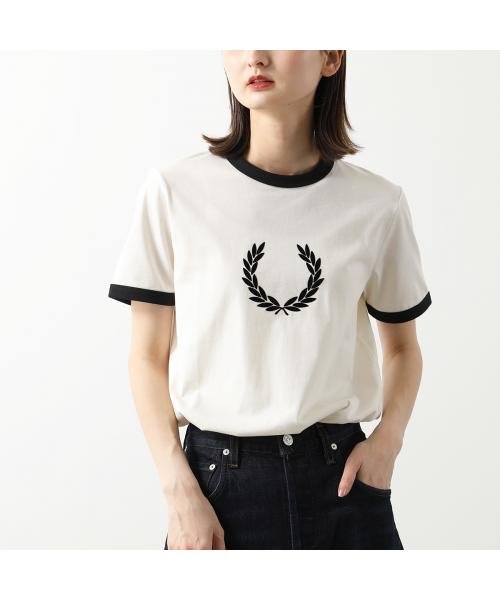 FRED PERRY Tシャツ FLOCKED LAUREL WREATH T－SHIRT G7119