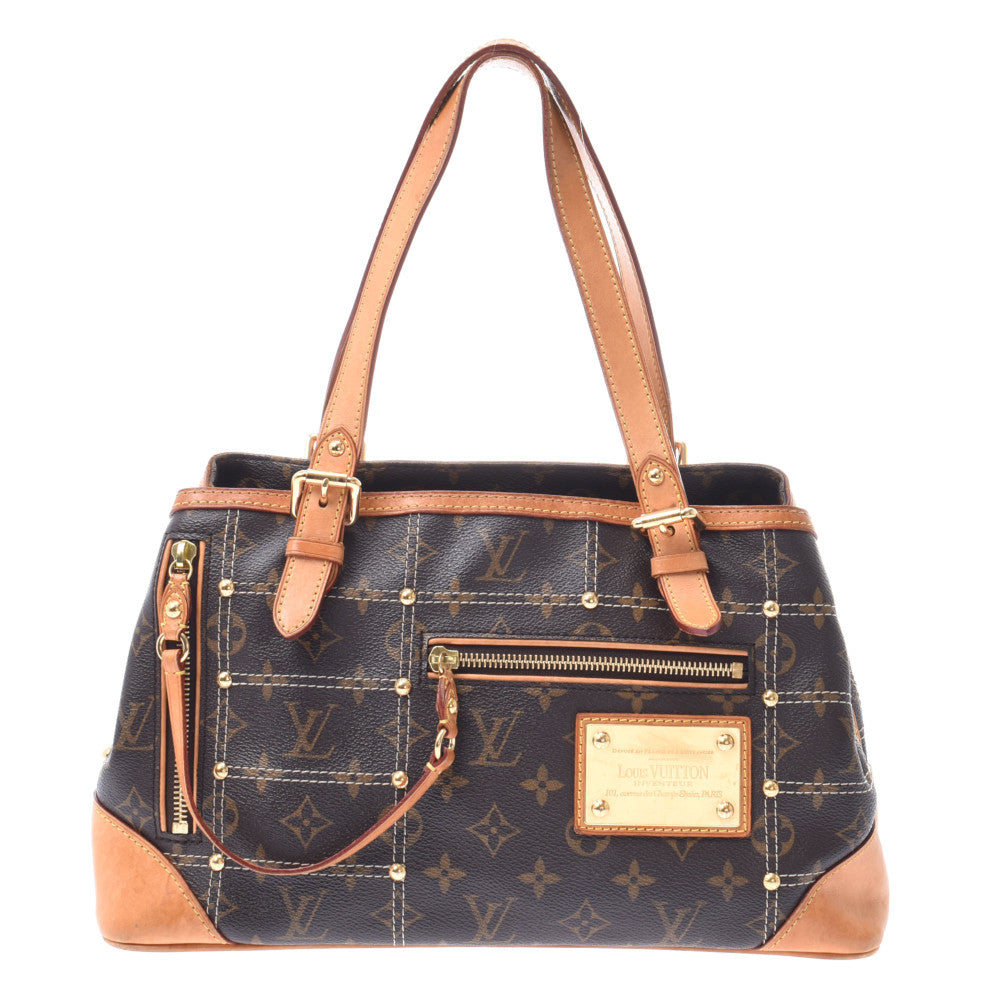 LOUIS VUITTON ルイヴィトン モノグラム リヴェット ブラウン M40140 レディース モノグラムキャンバス ハンドバッグ ABランク 中古 