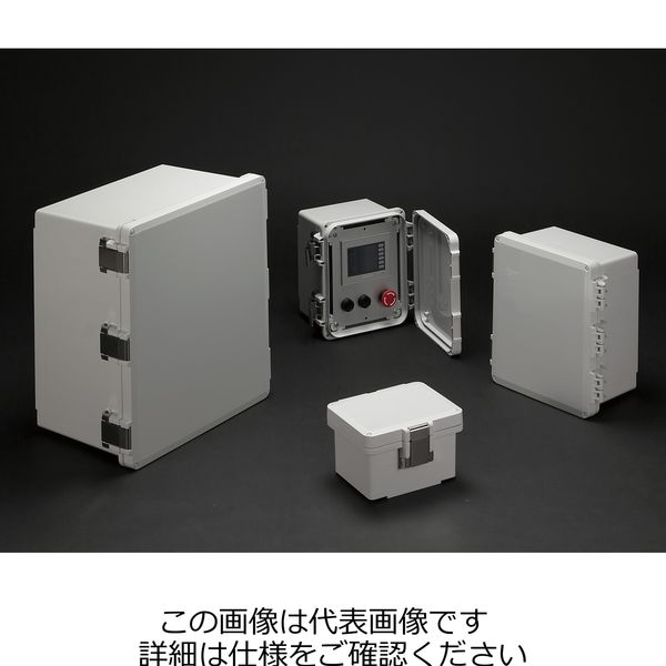 タカチ電機工業 高強度型防水開閉式ポリカーボネートボックス UPC283318G 1台（直送品）