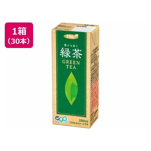 エルビー 緑茶 200ml×30本 FCU9786-24546