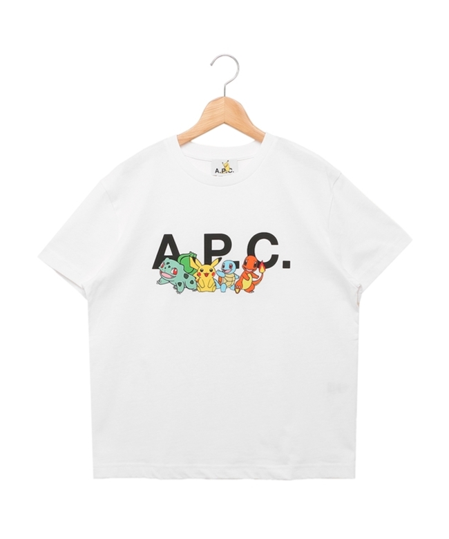 アーペーセー/アーペーセー Tシャツ カットソー ポケモン ホワイト レディース APC COBQ･･･