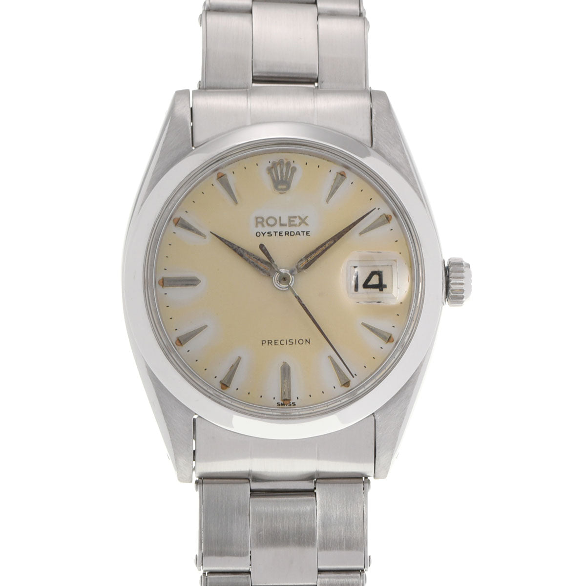 ROLEX ロレックス オイスターデイト プレシジョン 6694 ボーイズ SS 腕時計 手巻き シルバー文字盤 ABランク 中古