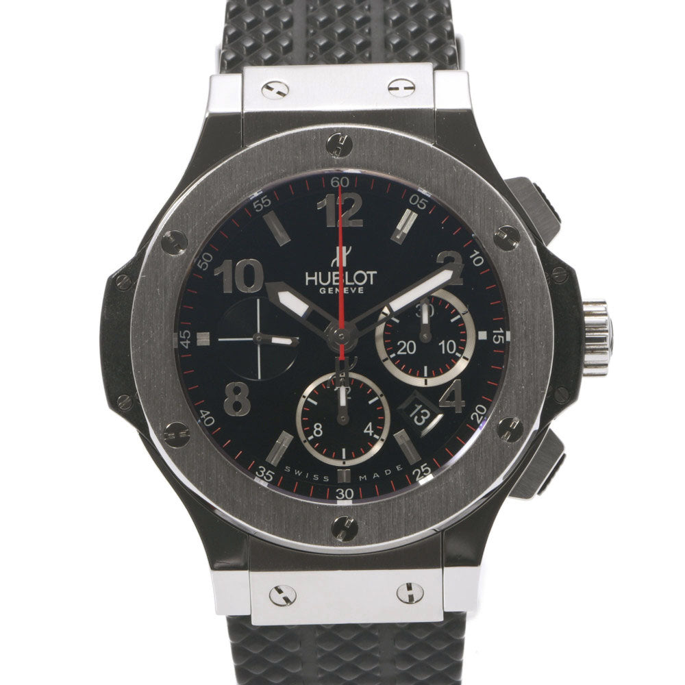 HUBLOT ウブロ ビッグバン 裏スケ 301.SX.130.RX メンズ SS/ラバー 腕時計 自動巻き 黒文字盤 Aランク 中古 