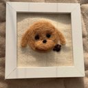 わんちゃん羊毛刺繍-送料込-