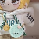 無ぬい⭐︎ぬいぐるみアクセサリー『クッキーサンド』バッグミント味