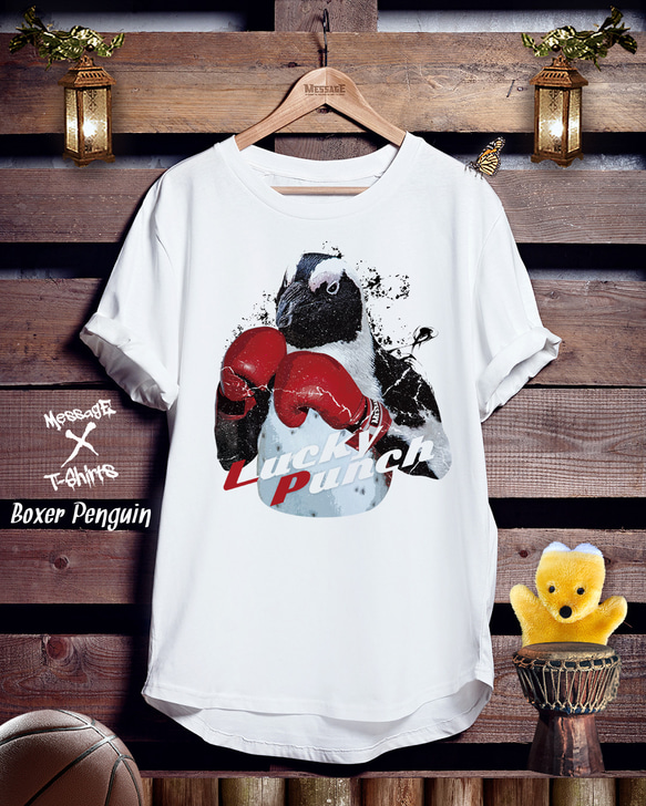 ペンギンボクシングTシャツ「Boxer Penguin」