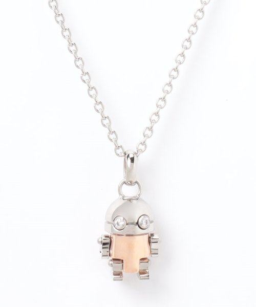 【UNISEX】PLUG IN CZ ネックレス ROBOT