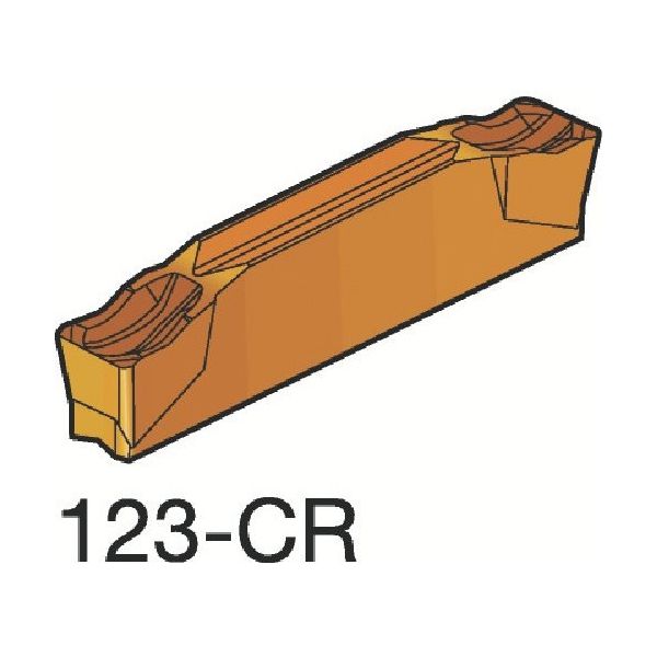 サンドビック コロカット1・2 突切り加工用チップ(320) 2135 R123J2-0500-0504-CR 1セット(10個) 609-0524（直送品）